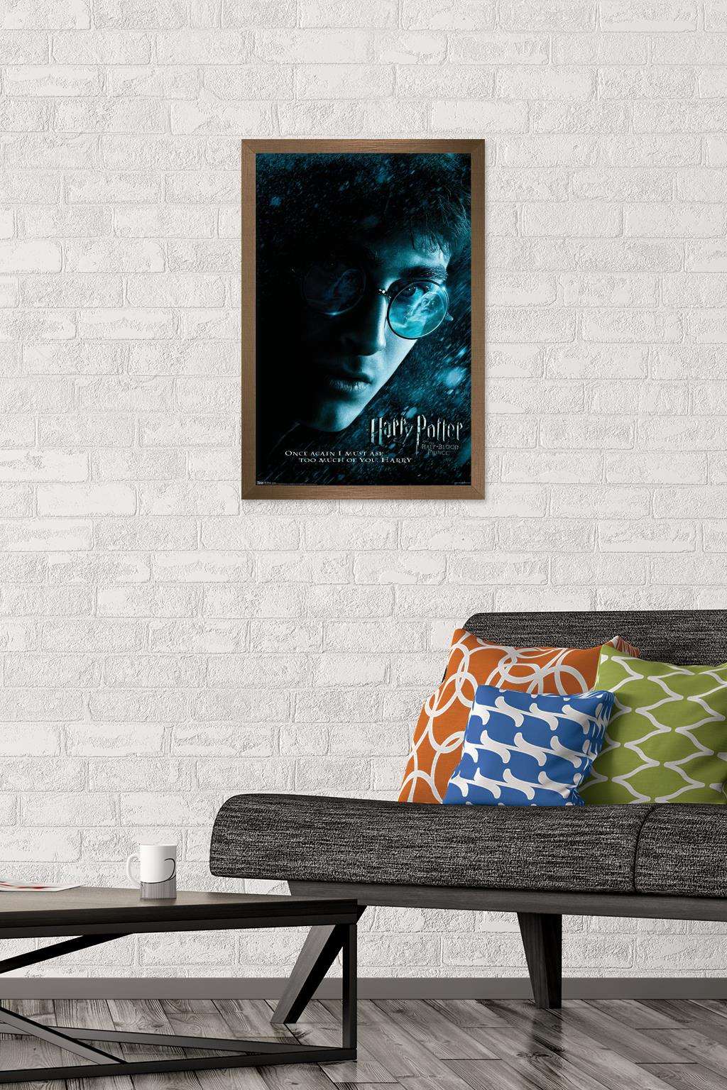 Harry Potter and the Half-Blood Prince - Harry Close-up One Sheet Wall Poster, 14.725" x 22.375", Framed