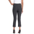 thumbnail image 6 of HDE Pull On Capri Pants For Women with Pockets Elastic Waist Cropped Pants Charcoal - XXL, 6 of 6