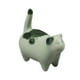 thumbnail image 1 of Adornos para mascotas de té, encantadores accesorios, miniaturas, regalo, artesanías hechas a mano, gato de cerámica Verde, 1 of 9
