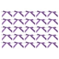 thumbnail image 1 of Unique Bargains 50Pcs Mini Ribbon Bow 3.5' Twist Tie Mini Fabric Satin Ribbon Flower Bows Craft DIY Sewing Wedding Bows Purple, 1 of 5