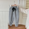 thumbnail image 2 of AherBiu Kids Clothes Girls Sweatpants Drawstring High Waisted Joggers Pants Activewear Sports Trousers, 2 of 3