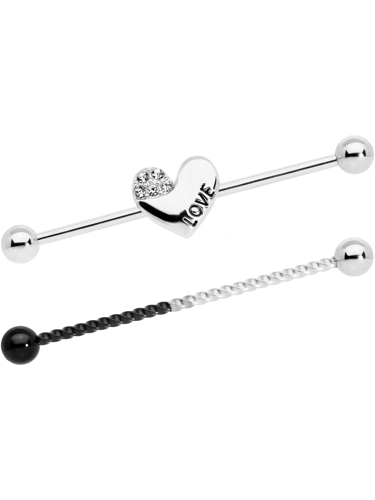 Body Candy Body Candy 14G Stainless Steel Helix Cartilage Earring