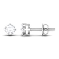 thumbnail image 3 of Rosec Jewels Minimal Diamond Stud Earrings (HI Color SI Clarity) - Cartilage Studs with Screw Back - Ready to Gift with Jewelry Box, 10K White Gold, 3 of 8