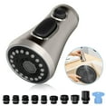 thumbnail image 6 of Durable ABS Plastic Pull Down Faucet Spray Head Replacement Chrome Finish, 9 Adapters for Moen, Delta, Kohler, 6 of 7