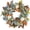 B, variant on KOMI Fall Thanksgiving Harvest Wreath Decorations, Fall Wreaths for Front Door, Beautiful Artificial Autumn Wreath with Pumpkin Flower Rose Mixed Leaves Fall Door Wreath for Home Indoor Outdoor Decor
