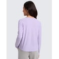 thumbnail image 2 of CRZ YOGA Girls Cloudweight Long Sleeve Athletic Shirts Active Sports Casual Tees Crew Neck Side Slit Winter Kids Teen, 2 of 5