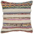 thumbnail image 3 of LR Home Nomad 18" x 18" Rainbow Striped Cotton Adult Decorative Throw Pillow, 3 of 6
