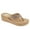 Taupe, variant on Yellow Box Achillas Platform Wedge Thong Sandal