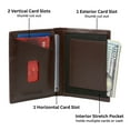 thumbnail image 2 of Alpine Swiss Men RFID Leather Wallet Slim Front Pocket Wallet Business Card Case, 2 of 6