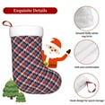 thumbnail image 5 of Disketp Red Blue Checked Christmas Stockings, Xmas Stocking for Family Holiday Season Décor, Personalized Holiday Indoor Decorations, 5 of 7