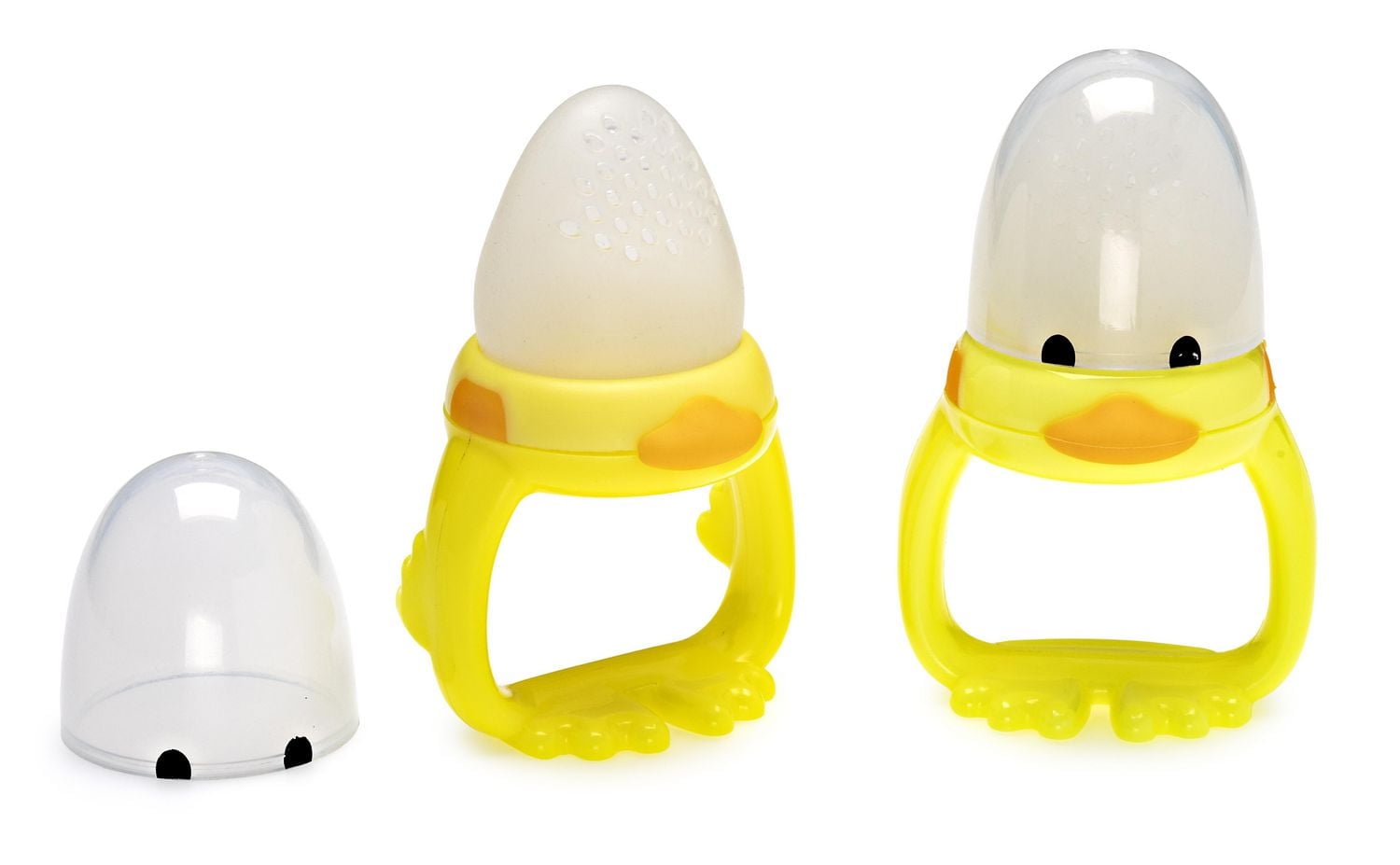 Melii Silicone Duck Fresh Food Feeder & Teether for Baby – BPA Free, Dishwasher & Microwave Safe