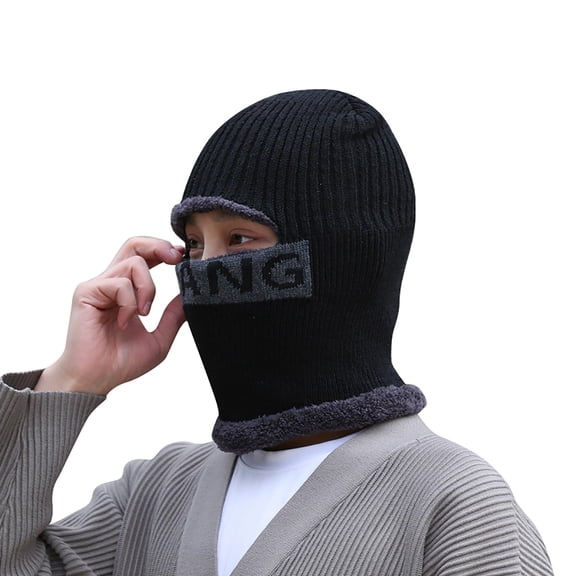 Audhol Warmer Gaiter Face For Men Women Ski For Men Winter Knitted Full Face Hats 1 Hole Ski Fleece For Men Women Winter Winter Scarf Neck Black One Size