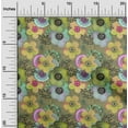 thumbnail image 1 of oneOone Cotton Poplin Olive Green Fabric Florals Fabric For Sewing Printed Craft Fabric By The Yard 42 Inch Wide, 1 of 4
