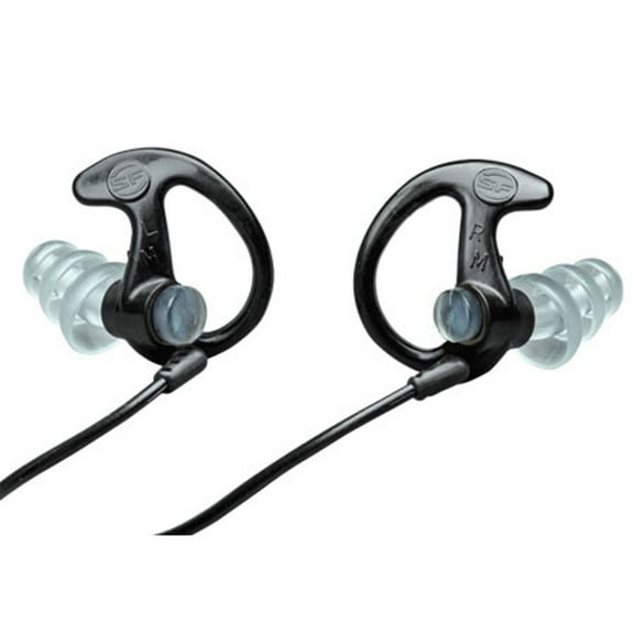 Surefire Earpro Sonic Defender Max Earplugs, Large, Black, 1 Pair