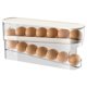 thumbnail image 1 of Double Layer Slide-Type Egg Storage Box Large Capacity Stable Egg Storage Box for Countertop Fridges, 1 of 5