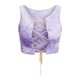 thumbnail image 4 of ICHUANYI Clearance Women Sleeveless Fashion Tie-Dyed Vest Hollow Out Strappy Sexy Tank(Purple, S) ICHUANYI WER2023081502383, 4 of 8