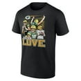 thumbnail image 2 of Men's Fanatics Jordan Love Black Green Bay Packers Notorious Player Graphic T-Shirt, 2 of 4