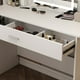 thumbnail image 4 of Tocador de Maquillaje, Espejo y Luces de Brillo Ajustable, Tocador con 1 cajón de Almacenamiento 6 y estantes Abiertos, Muebles de Maquillaje Modernos para Vestidor de Dormitorio (Blanco), 4 of 8