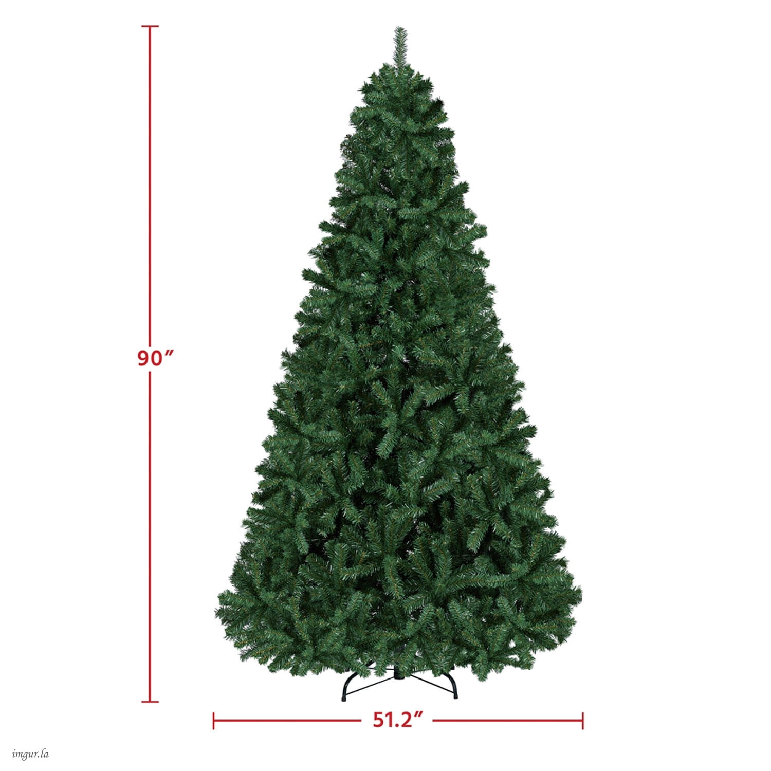 Alden Design 7.5FT Artificial Christmas Tree Hinged Xmas Tree with Foldable Stand,Green