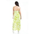 thumbnail image 3 of Maxi vestido Roman Fashion Juvenil Verde Flores Talla M, 3 of 5