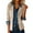 Beige, variant on Women's Western Style Faux Suede Motorcycle Jacket, Autumn Winter Casual Blazer, Oversized Lapel Button Down Coat, Retro Inspired Outerwear, Versatile Everyday Jacket Beige L
