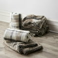 thumbnail image 3 of Bouclair Grey Wolf Faux Fur Throw 60 X 50 in (152.4 X 127 cm), 3 of 8