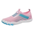 thumbnail image 5 of Rokment Womens Mens Barefoot Slip on Water Shoes Adult Mesh Five Finger Wide Toe Non Slip Rubber Sole Hiking Trekking Swimming Pool River Yoga Exercise Beach Sneakers Quick-Dry Pink Size 7, 5 of 6