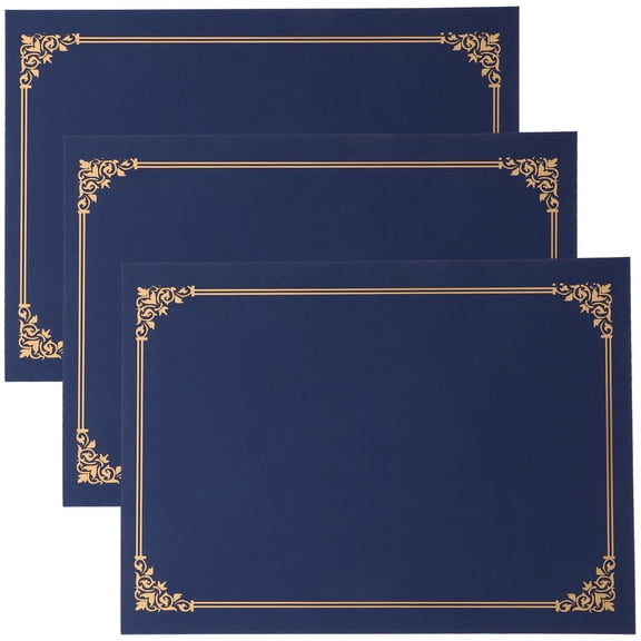 WHAMVOX 3-Pack Diploma Certificate Folder Cover for Office, School, and Document Storage
