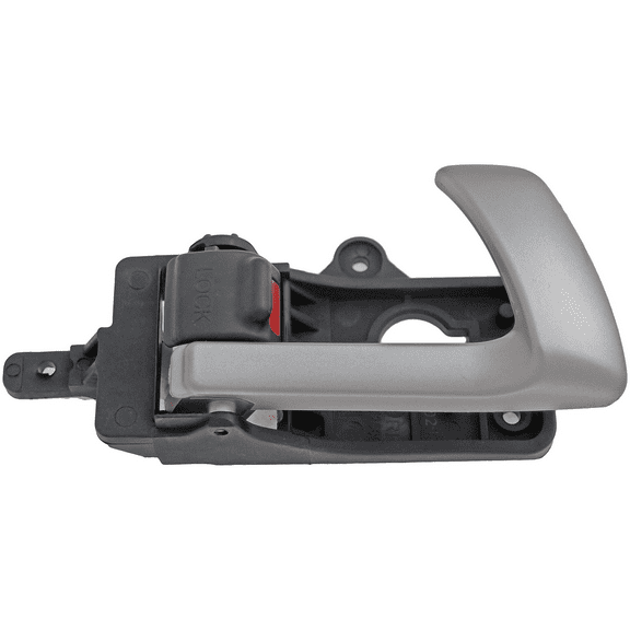 Dorman 83471 Interior Door Handle for Specific Hyundai Models, Silver Lever; Black Knob