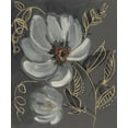 thumbnail image 2 of Goldberger, Jennifer 20x23 Black Ornate Wood Framed with Double Matting Museum Art Print Titled - Floral Filigree II, 2 of 4
