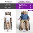 thumbnail image 5 of PURPLE LEAF Outdoor Oversized Chaise Lounge Chair Set of 3 Patio Pool Lounger Bronze Aluminum Chairs with Side Table Adjustable Tanning Recliner for Outside Backyard Yard Deck Beach Ivory Granite, 5 of 9