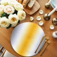 thumbnail image 2 of Orange Grey White Round Placemats Set of 4 for Dinning Tables,Heat-proof Braided Table Mats 13 Inch,Farmhouse Ombre Color Modern Simple Washable Place Mat for Kitchen Restaurant Party Table Decor, 2 of 9