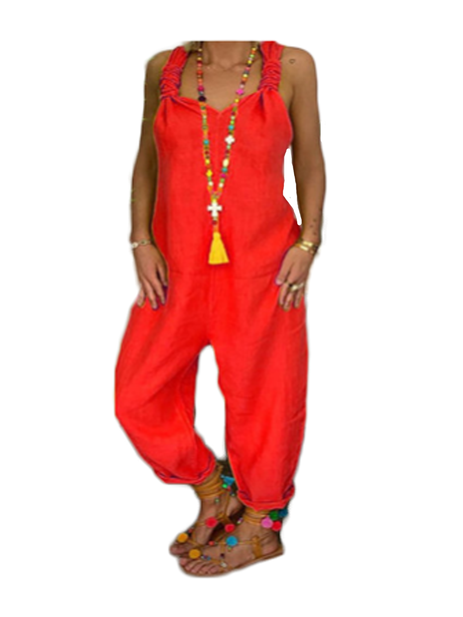 plus size red overalls