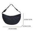 thumbnail image 2 of Hombro Acolchada Cruzada Cuerpo Cruzado Gran Capacidad Moderna Mouble Bolso Correa Ajustable Cartera, 2 of 9