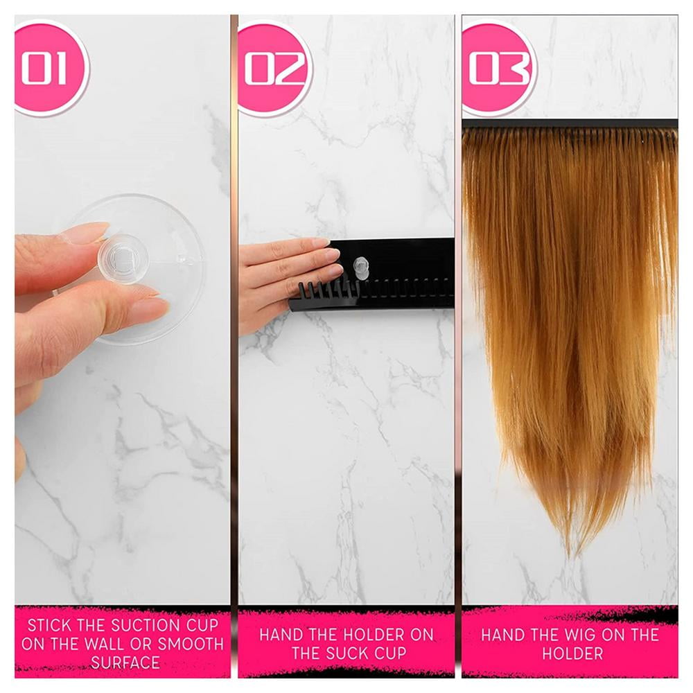 2 Pcs Hair Extension Holder Acrylic Hair Color Rack Display Hair