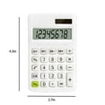 thumbnail image 3 of SPOORYYO Solar Desktop Tablet Calculator - Ultra-Thin 8-Digit Screen with Clear Keys, Perfect for Office, Students, and Business Gifts, 3 of 8