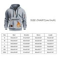 thumbnail image 3 of sususu Hoodies for Men Anime Sweatshirt Thickened Autumn Winter Zipper Pocket Cardigan Jacket,Light Gray,XXL, 3 of 3