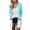 Light Blue, variant on Women Long Sleeve Snaps V Neck Cute Sweater Womens Tops Cardigan Casual Coat Fall Winter Coat Size S-M-XL-XXL