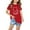 Red#2, variant on GERsome Toddler Kids Boys Girls Cotton T Shirt Short Sleeve Crew Neck T-Shirts with Cute Print (Ages 3-10 ), 1-Pack