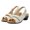 White, variant on NOKIO Thick Sole Shoes for Women Fashion Low Heel Sandals For Women Elegant Comfortable Open Toe Low Heel Sandals