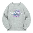 thumbnail image 3 of Moonsky Sudadera de cuello redondo Pop De-on - Sudadera de manga larga con estampado del cantante HUNTR/X - Sudadera de cuello redondo y manga larga para hombre y mujer Gris 130, 3 of 4