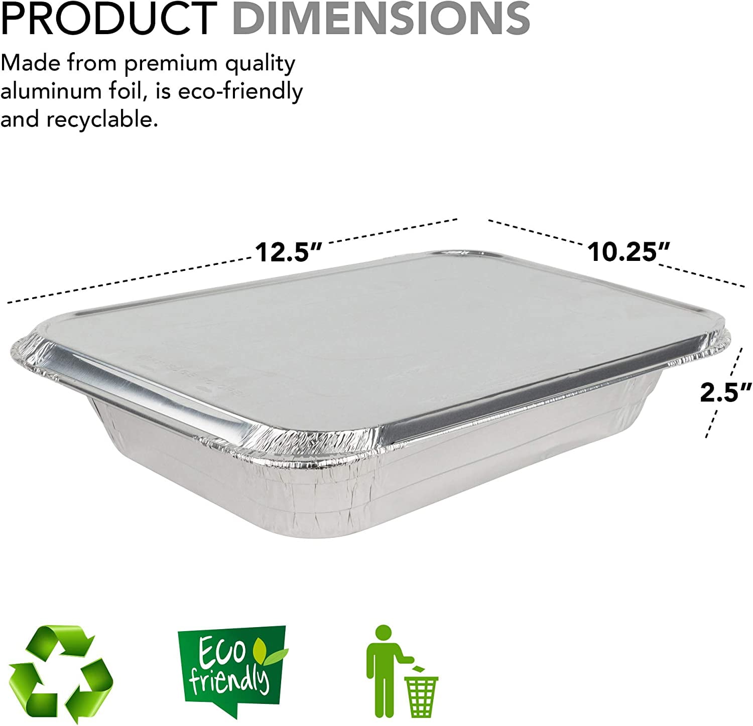 Foil Tray with Lid (52 x 32cm)