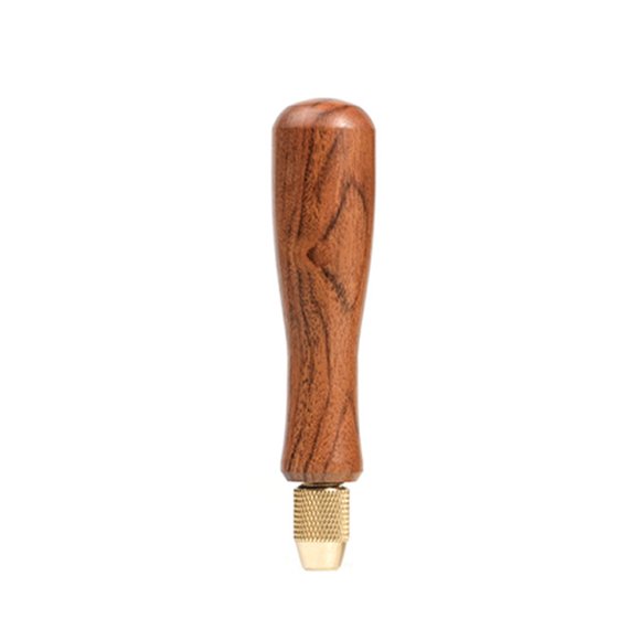 TFixol Rosewood Handle with Copper Collet for High-Hardness Diamond Files, 3.6mm Grip, Durable Polishing Tool Accessory (1pc or 10pc Set)