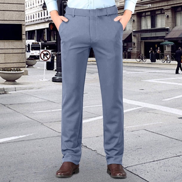 Ceisia Men's Relaxed Linen Pinstripe Gift Casual Pants Breathable Seam Pleat Design Multi-Color