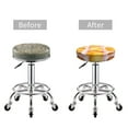 thumbnail image 5 of Bingfone Tasty Toasts Padded Round Bar Stool Cover Cushion with Elastic Fabric Round Chair Seat - Tasty Toasts, 5 of 7