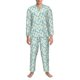 thumbnail image 3 of Balery Daisy Floral A Pijama para Hombre de Dos Piezas con Manga Larga, Conjunto de Dormir y Descanso Suave con Bolsillos-Large, 3 of 7