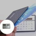 thumbnail image 2 of Pocket Sized Solar Calculator 3.35x2.09Inch Lightweight ABS Plastic Work Essential, 2 of 8