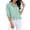 Green, variant on Women's Blouse Short Sleeve Button Down Style Comfortable Wear Daily Wear Essential Durable Quality Fashion Forward Yellow L