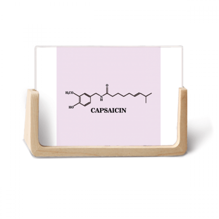 Checal Molecular Structure Pepper Photo Wooden Photo Frame Tabletop Display