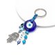 thumbnail image 3 of Llavero de mal de ojo azul turco, llavero de buena suerte, amuleto de bendición para decoración del bolso del coche del hogar, 3 piezas, 3 of 5